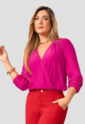 Blusa Mujer Magenta Vivo Mp 112577