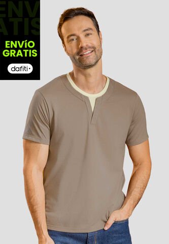 Camiseta Hombre Café Pardo Mp 113965 MP
