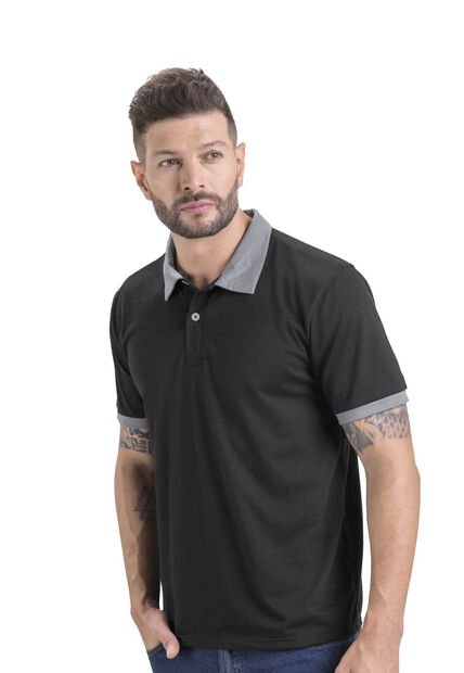 Polo Masculino Negro Mp 3354