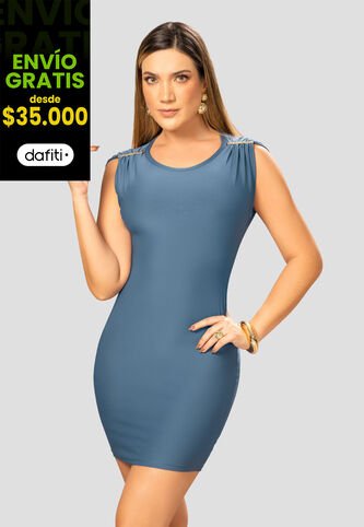 Vestido Mujer Azul Indigo Mp 112518 MP