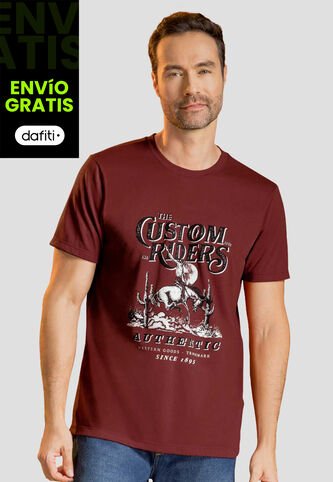 Camiseta Hombre Merlot Mp 113722 MP