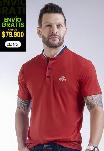 Camiseta Polo Hombre Rojo Mp 5031 MP