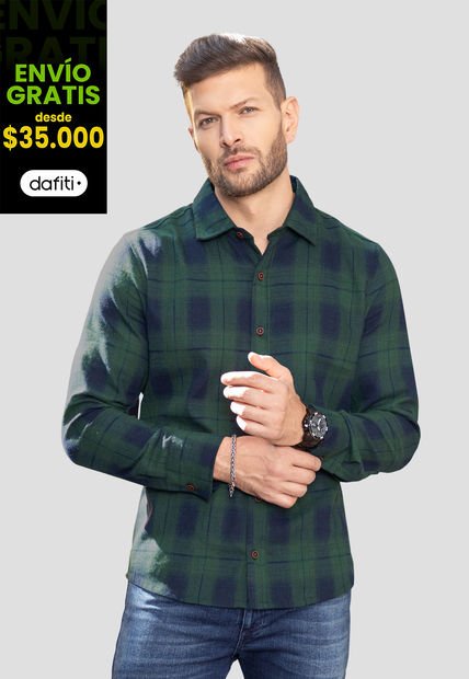 Camisa Hombre Estampado Mp 102007