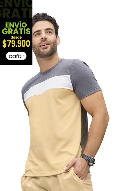 Camiseta Hombre Negro Cross Mp 70042