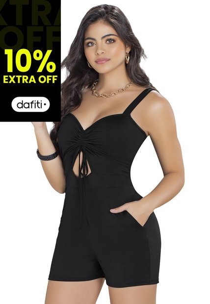Enterizo Corto Exterior Negro Mp 91733