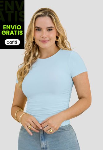 Blusa Mujer Azul Baby Mp 113732 MP