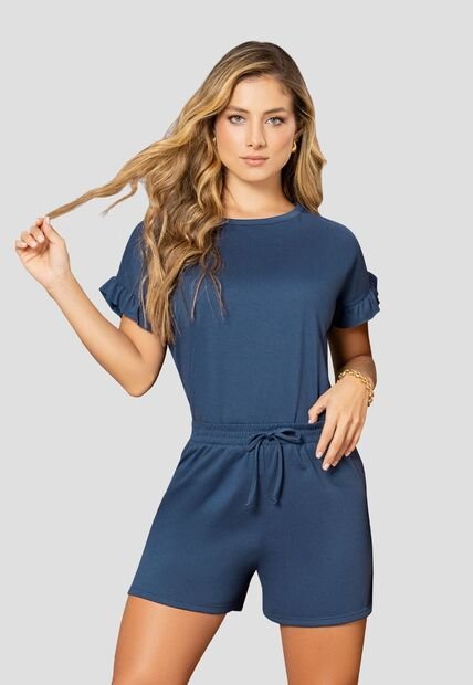 Conjunto Mujer Azul Profundo Mp 110194