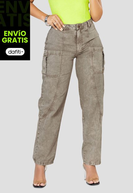 Jean Mujer Taupe Mp 100398