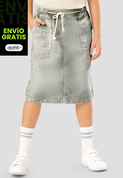 Falda Infantil Femenino Verde Mp 107887