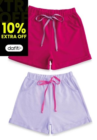 Short Paq X2 Infantil Multicolor Mp 78886 MP
