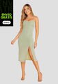 Vestido Largo Mujer Verde Matcha Mp 108409 de MP