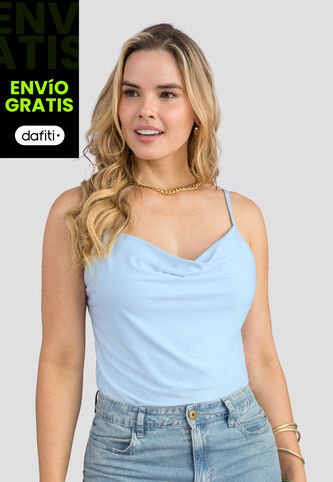 Blusa Mujer Azul Baby Mp 113857 MP