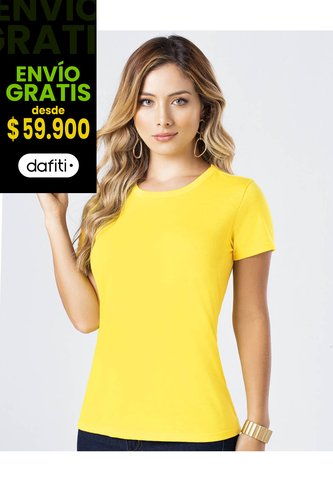 Camiseta Mujer Amarillo Pastel Mp 82961 MP
