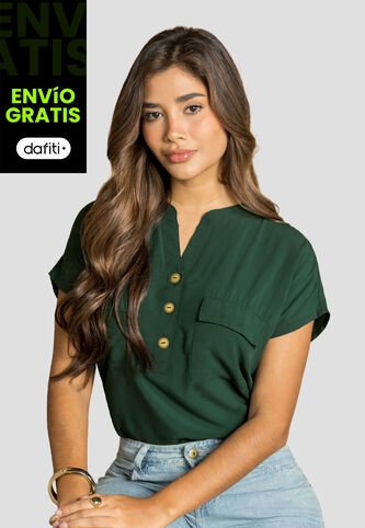 Blusa Mujer Verde Pino Mp 110853 MP