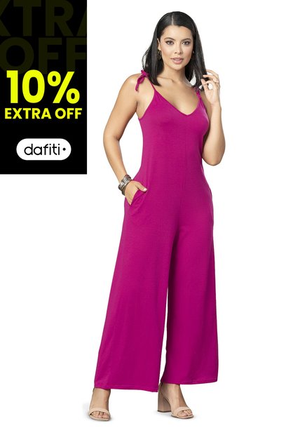 Enterizo Largo Mujer Fucsia Mp 7230