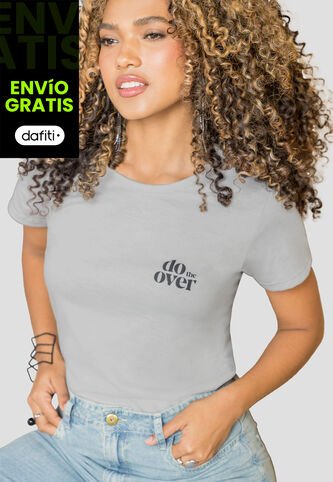 Camiseta Mujer Gris Claro Mp 113730 MP