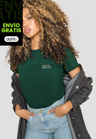 Camiseta Mujer Verde Pino Mp 113728 MP