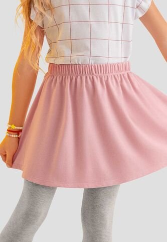 Falda Paq X2 Infantil Femenino Gris Jaspe  Mp 112556 MP