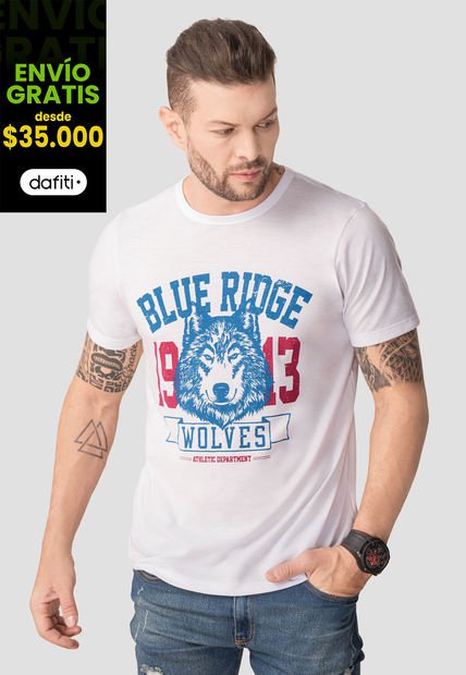 Camiseta Hombre Blanco Mp 102754