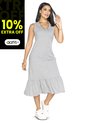 Vestido Largo Mujer Gris Jaspe Mp 3766 de MP