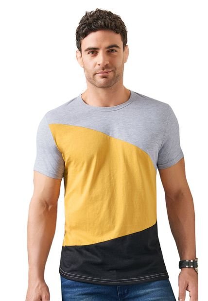 Camiseta Para Hombre Gris Jaspe MP