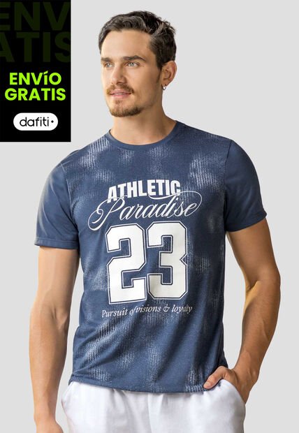 Camiseta Hombre Azul Profundo Mp 113605