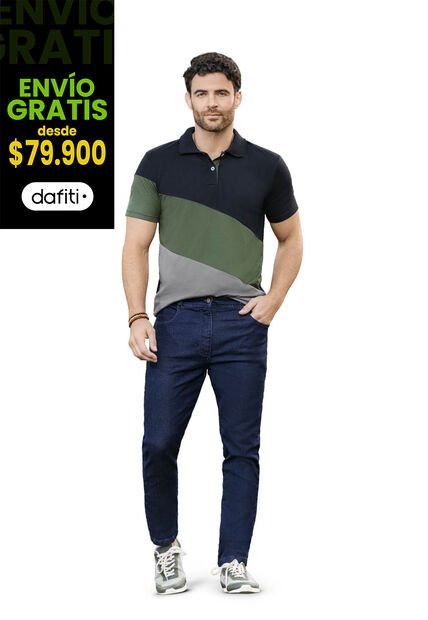 Jean Masculino Azul Oscuro Mp 6777