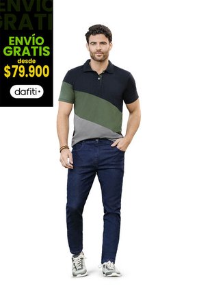 Jean Masculino Azul Oscuro Mp 6777