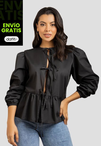 Blusa Mujer Negro Mp 112043