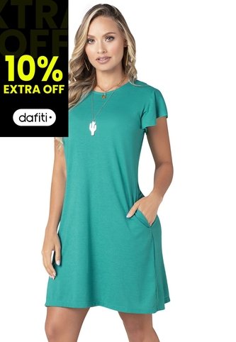 Vestido Corto Mujer Verde Jade Mp 68383 MP
