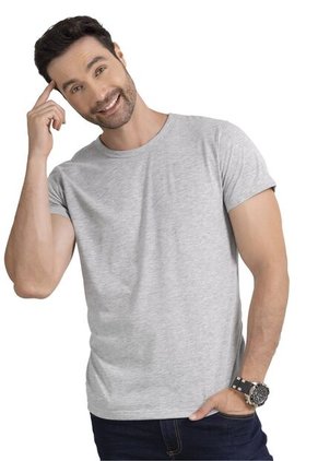 Camiseta Hombre Gris Jaspe Mp 34556