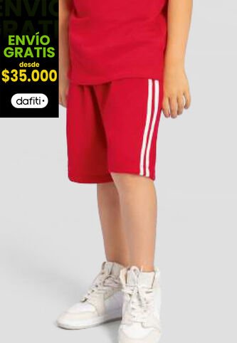 Bermuda Niños Infantil Rojo Mp 111118 MP