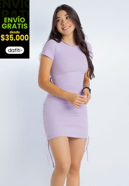 Vestido Infantil Femenino Lila Mp 103267