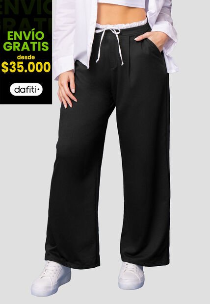 Pantalón Mujer Negro Mp 112040