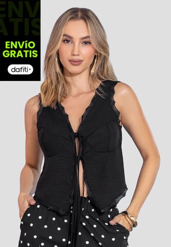 Blusa Mujer Negro Mp 113566 MP