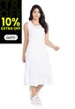 Vestido Largo Mujer Blanco Mp 3766 de MP