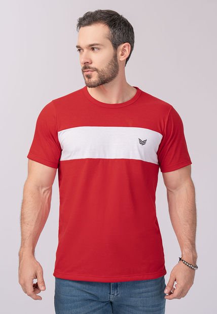 Camiseta Hombre Rojo Mp 3776