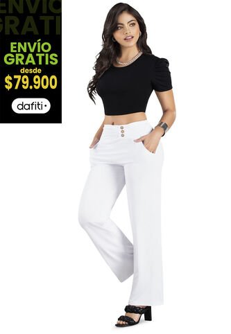 Pantalón Mujer Blanco Mp 86925 MP