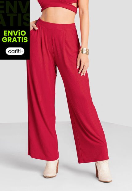 Pantalón Mujer Rojo Mp 104024