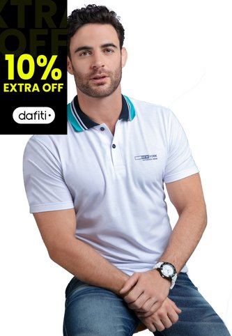Polo Hombre Blanco Mp 88999 MP