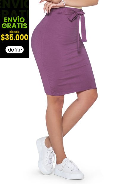 Falda Larga Mujer Violeta Mp 32908