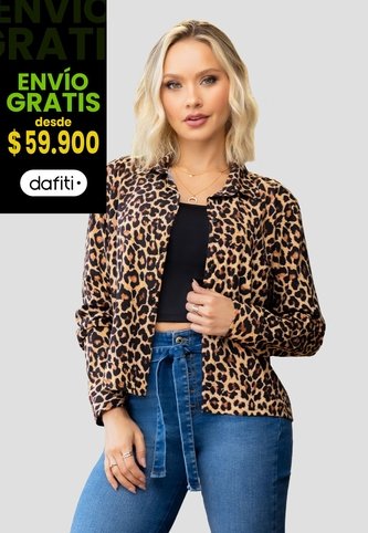 Camisa Mujer Animal-Print Mp 104369 MP