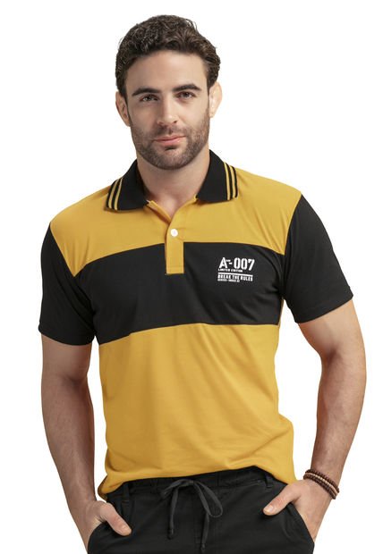 Polo Hombre Mostaza Mp 78900