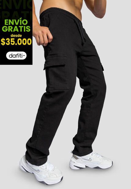 Jogger Hombre Negro Mp 111057