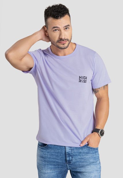 Camiseta Hombre Lila Mp 101746