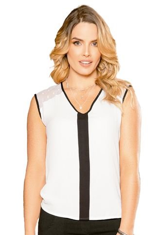Blusa Adulto Blanco/Negro Mp 96192 MP