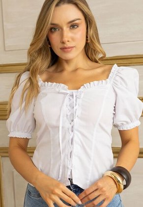 Blusa Mujer Blanco Mp 112042