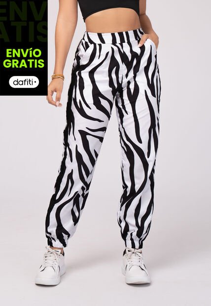 Pantalón Mujer Animal-Print Mp 103332