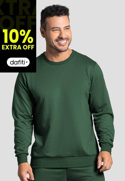 Buzo Hombre Verde Pino Mp 86579