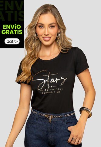 Camiseta Mujer Negro Mp 112589 MP